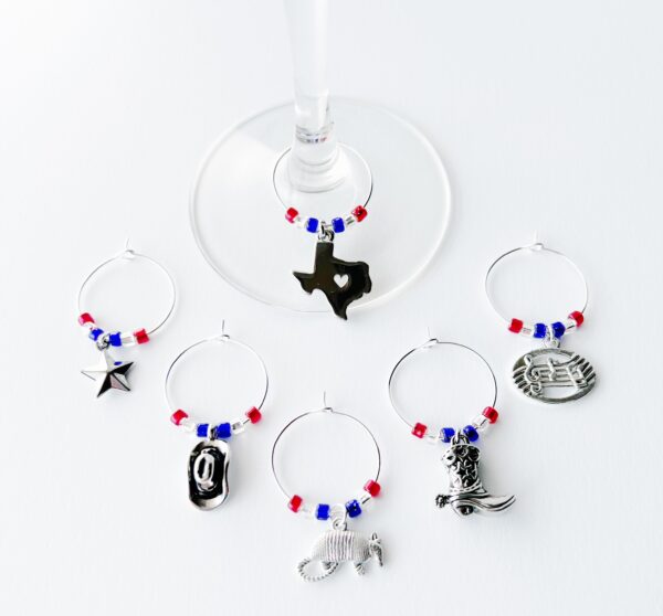 WINE128aa Texan Wine Charms texan wine charms