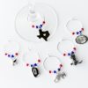 WINE128ae Texas Wine Glass Charms WINE128ae Texas Wine Glass Charms