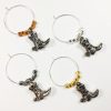 cowboy boot wine charms, cowboy wine charms, rustic wine charms, cowboy boot gift ideas, cowboy boot decoration ideas, country western wine charms, country western kitchen decor, western kitchen accessories