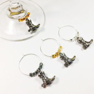 cowboy boot wine charms, cowboy wine charms, rustic wine charms, cowboy boot gift ideas, cowboy boot decoration ideas, country western wine charms, country western kitchen decor, western kitchen accessories