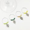 lucky wine charms, wine charms lucky clover, lucky clover decoration ideas, wine charm clover, wine charm four leaf clover, four leaf clover wine charms