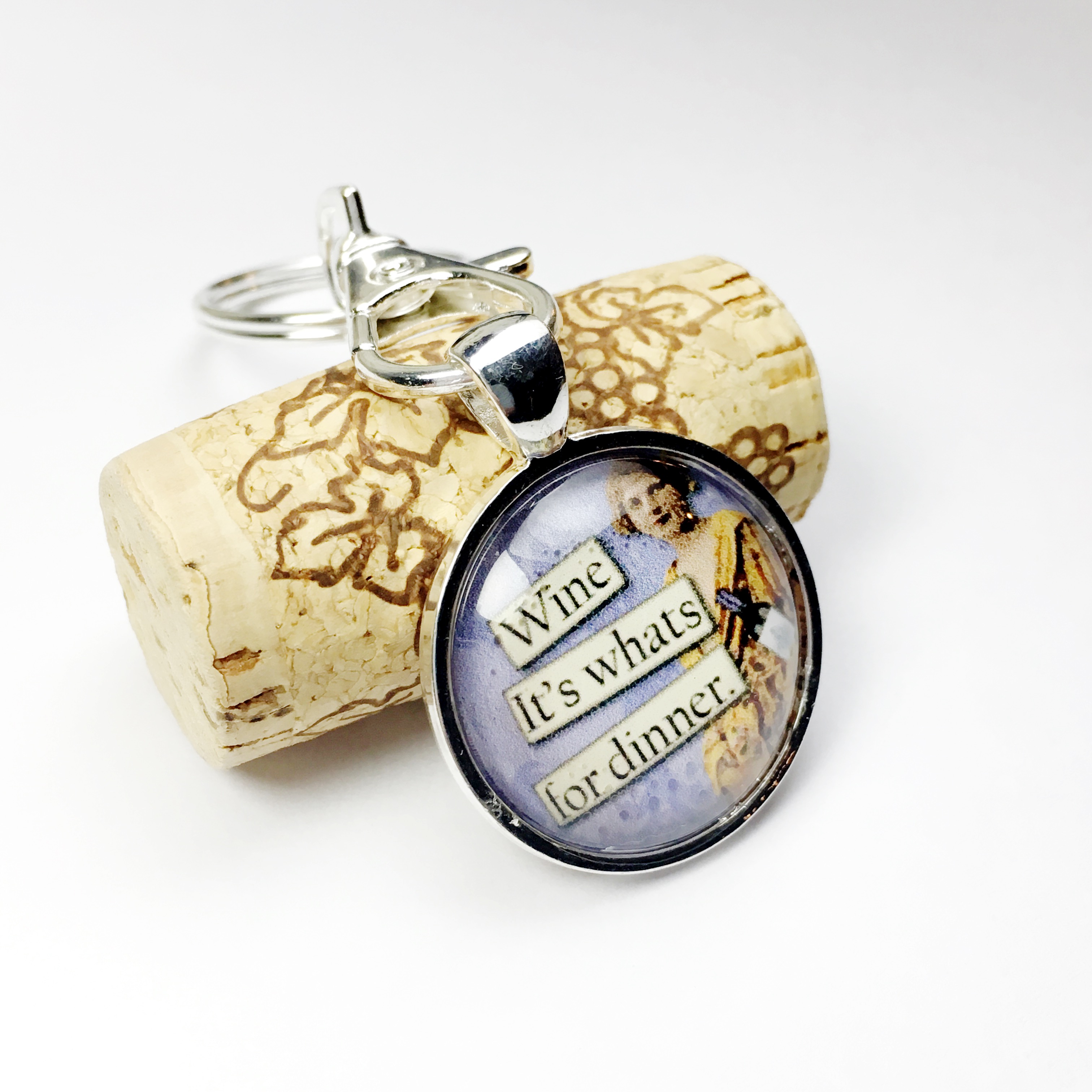 Wine Lovers Keychain Group Therapy Wine