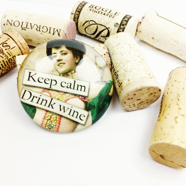 keep calm wine magnet, funny refrigerator magnet, unique gift for wine lover, large refrigerator magnet, gift for wine lover, funny fridge magnet