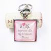 pink wine lovers keychain, silver key chains, best friend key chains, key chain favors, key chains for women, unique keychains, funny keychains