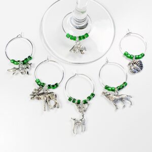 hunting wine charms