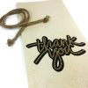 thank you wine gift bag, comes with one rope jute tie
