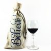 Believe Wine Gift Bag WRAO06aw