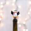 handmade penguin wine stopper