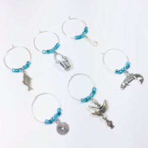 Fishing Wine Charm Sets are ideal fishing birthday gifts for her