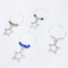 dallas cowboys gifts under 20 includes set of 4 wine charms surrounded by blue, silver and gray beads