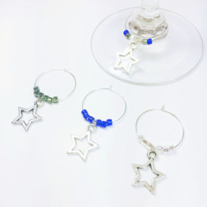 unique dallas cowboys gifts for her includes 4 wine charms