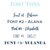 GTW Tumbler Font Types