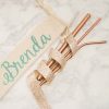 Rose Gold Drinking Straws by Group Therapy Wine