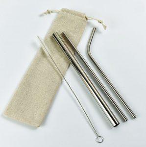 stainless steel reusable drinking straws