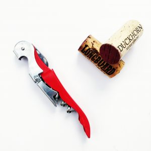 red corkscrew opener