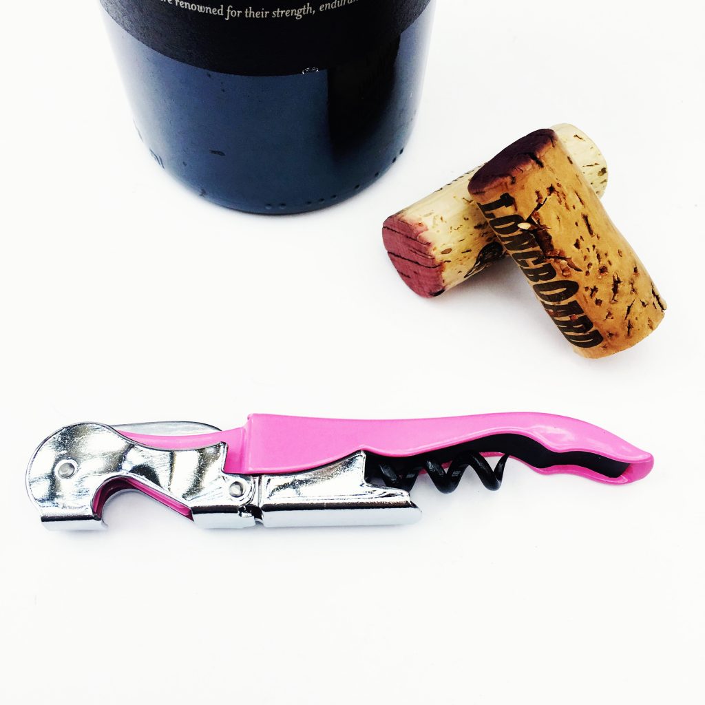 Pink Wine Bottle Opener Group Therapy Wine