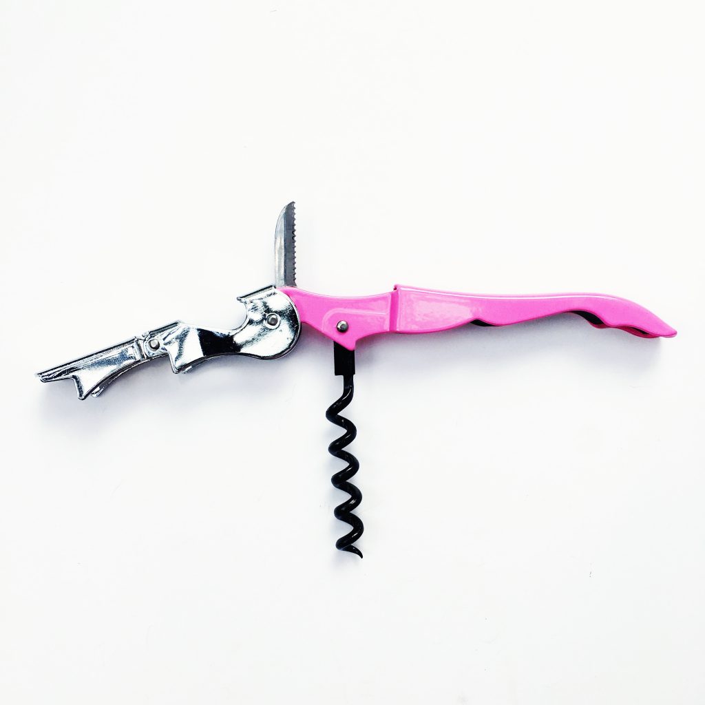 Pink Wine Bottle Opener Group Therapy Wine