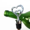 silver Double the Love wine stopper for engagements weddings anniversary