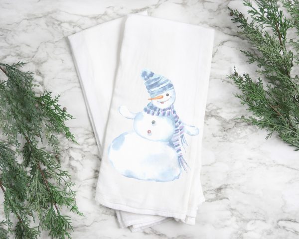 TOWL01 – Snowman Floursack Towel