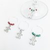 holiday table top wine charms