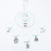 baking lover wine glass charms set of 6
