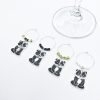 unique panda gift set of 4 panda wine charms