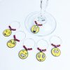 emoji wine charms set of 6
