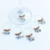 set of 6 wine charms for safari party