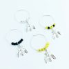 bumble be wine charms set of 4