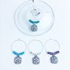 set of 4 wine charms