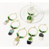 plant lover wine charms