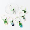 Plant Lover Wine Charms WINE225ab Succulent Wine Charms