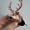 Deer Wine Bottle Pourer Rose Gold