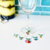 Summer Wine Charm Set WINE238b summer wine charm set with gold charms