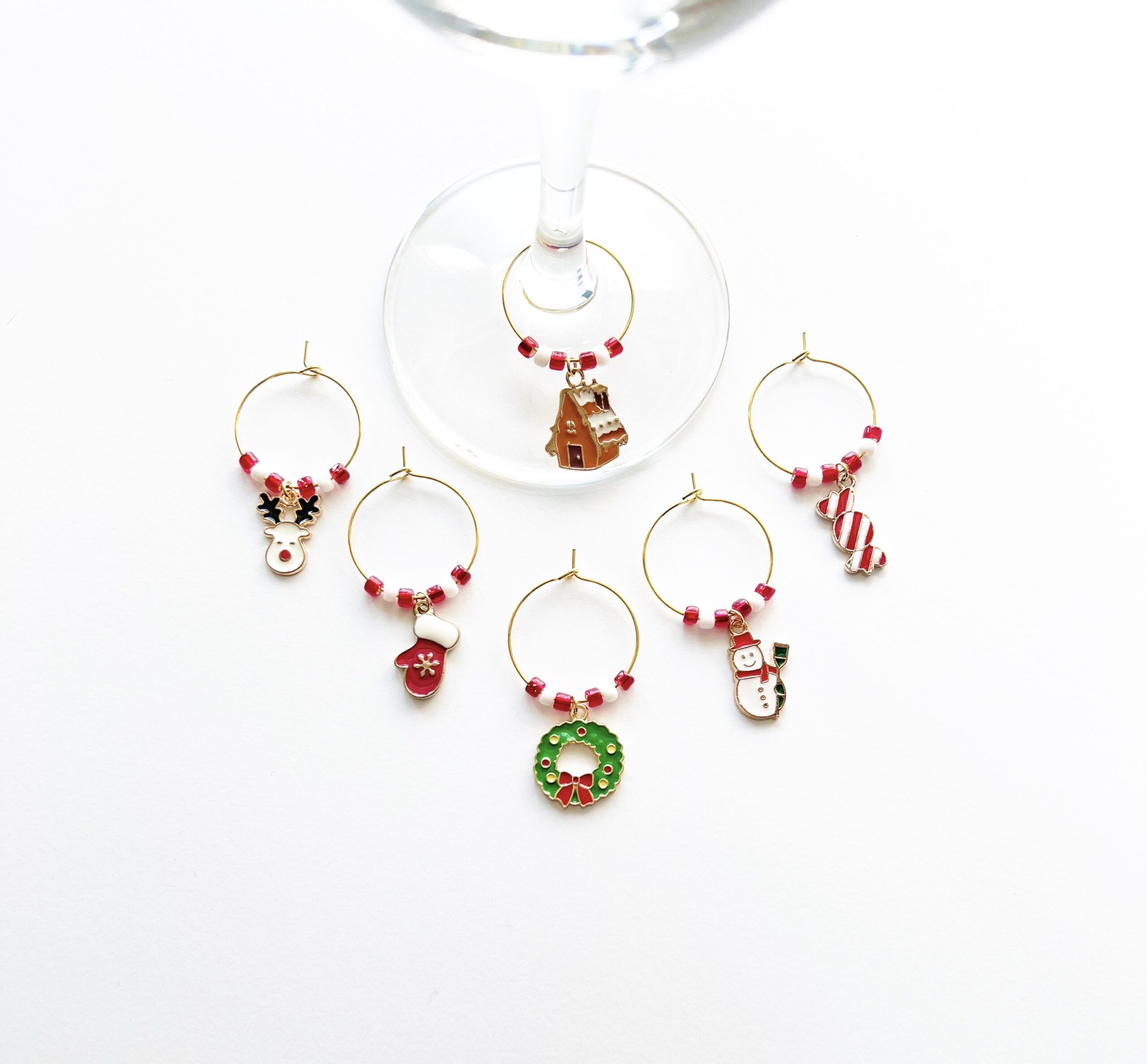 christmas wine tags