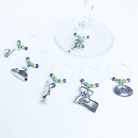 New Orleans Wine Charms